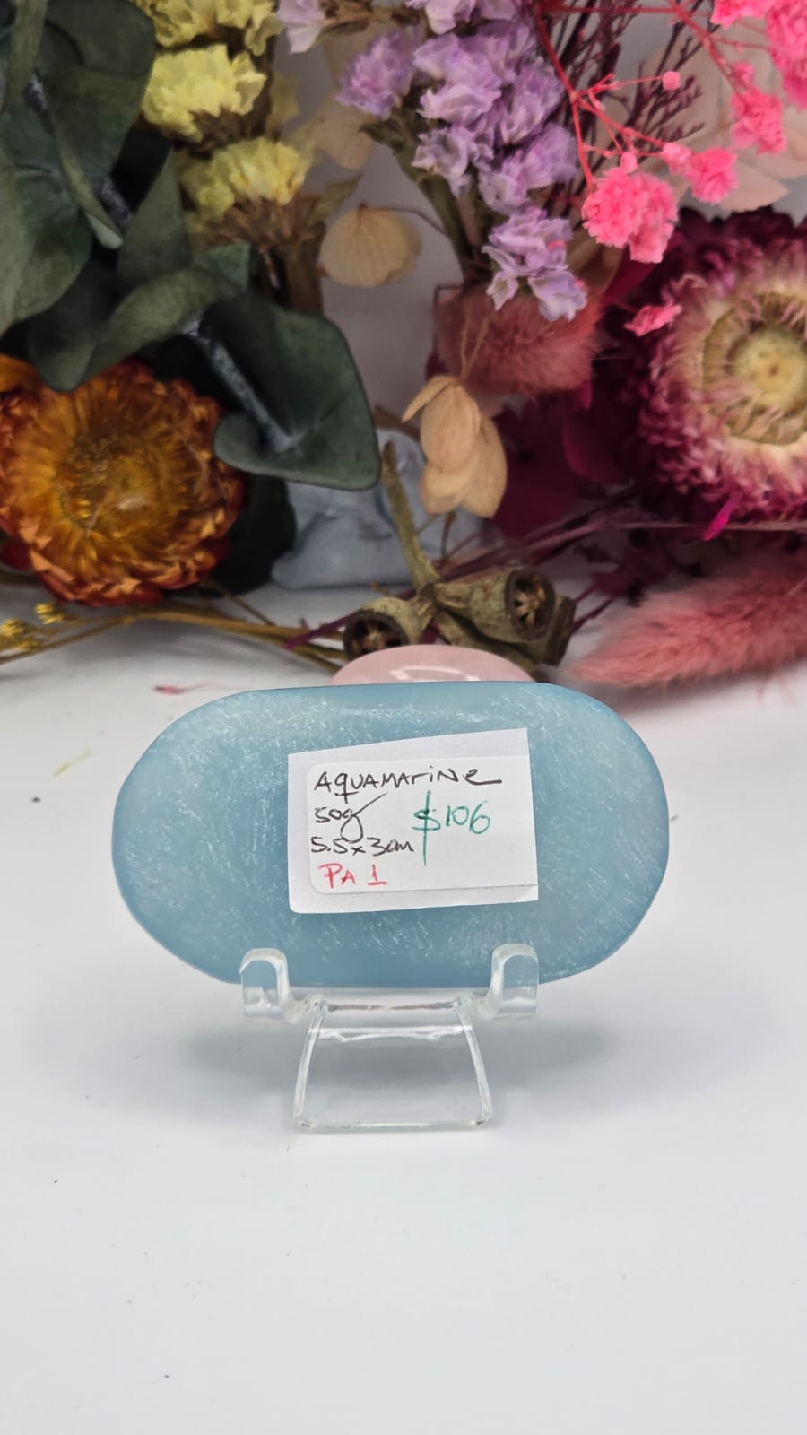 Aquamarine Palm Stone