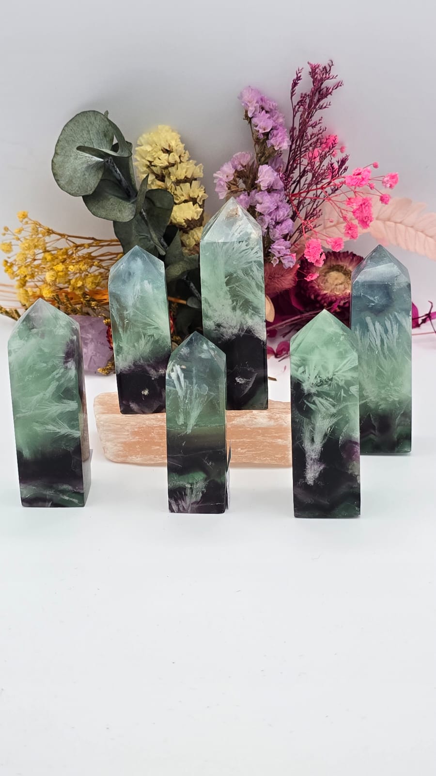 Snowflake Fluorite Tower