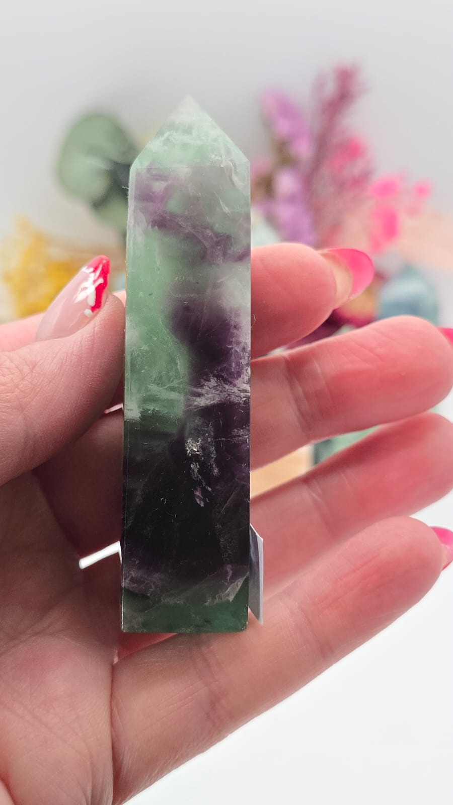 Snowflake Fluorite Tower