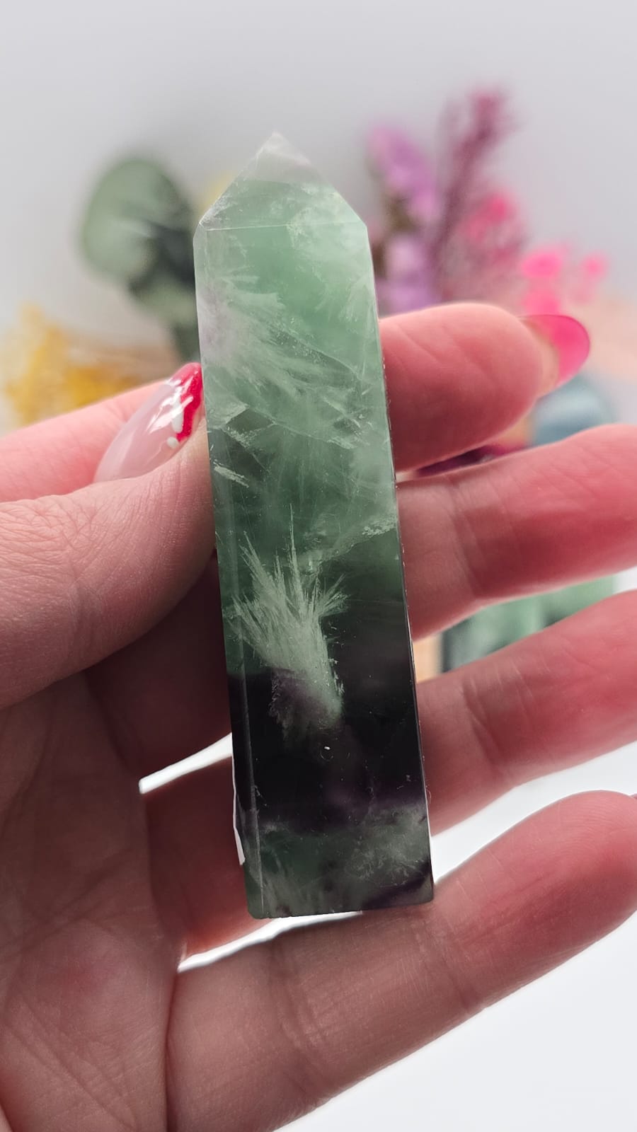 Snowflake Fluorite Tower