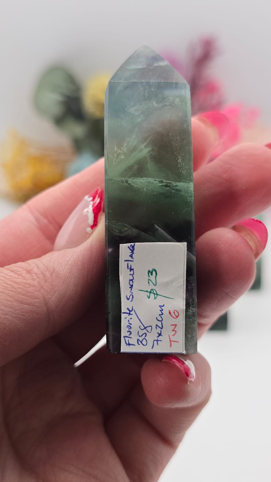 Snowflake Fluorite Tower