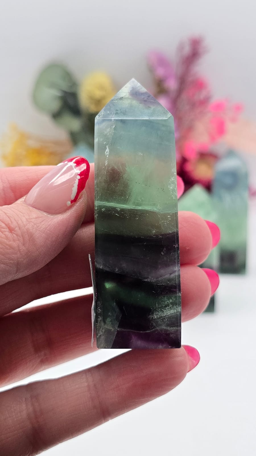 Snowflake Fluorite Tower