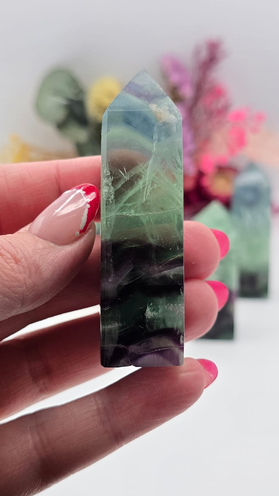 Snowflake Fluorite Tower