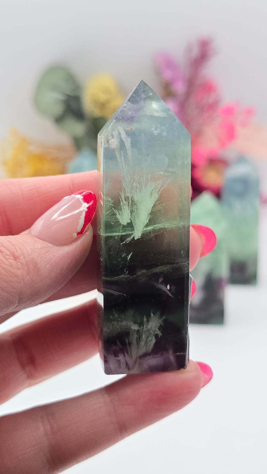 Snowflake Fluorite Tower