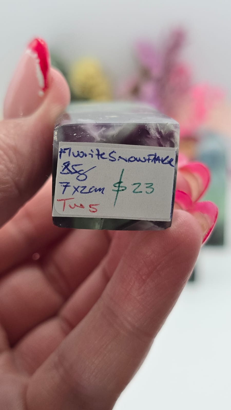 Snowflake Fluorite Tower