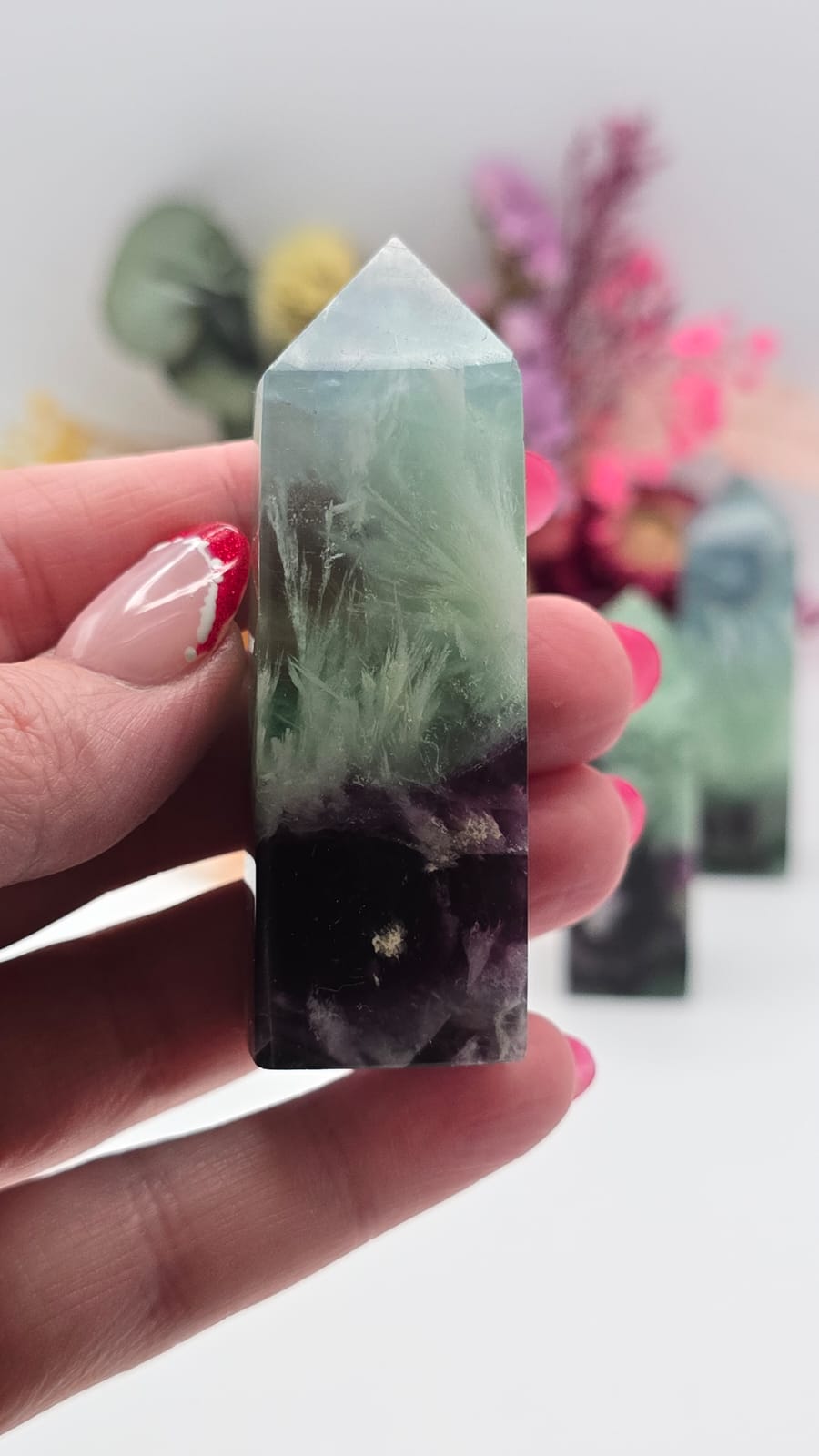 Snowflake Fluorite Tower