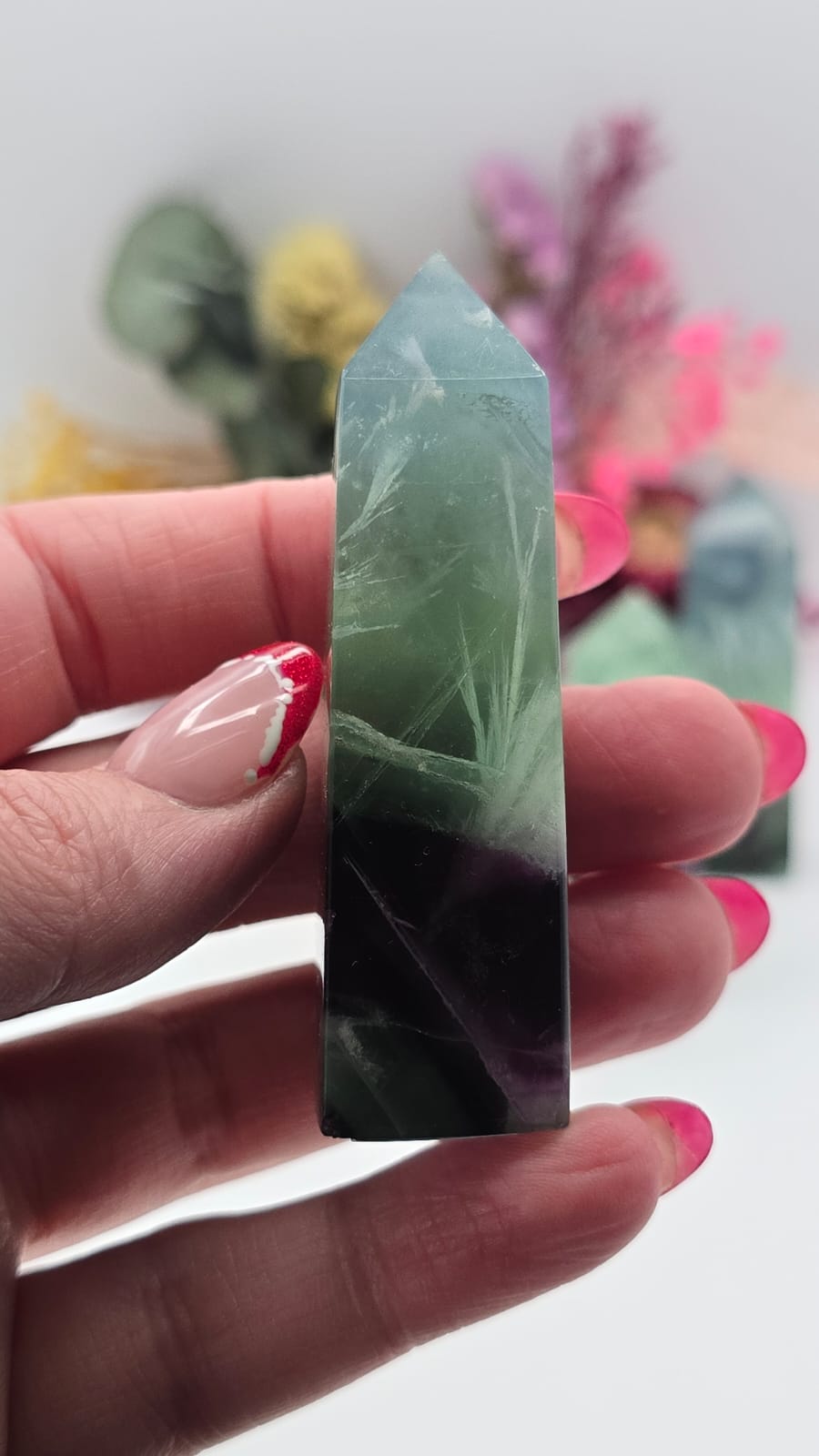 Snowflake Fluorite Tower