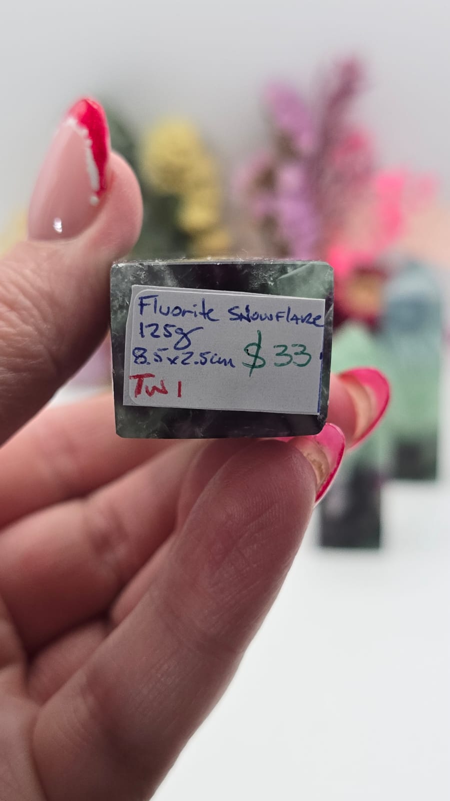 Snowflake Fluorite Tower