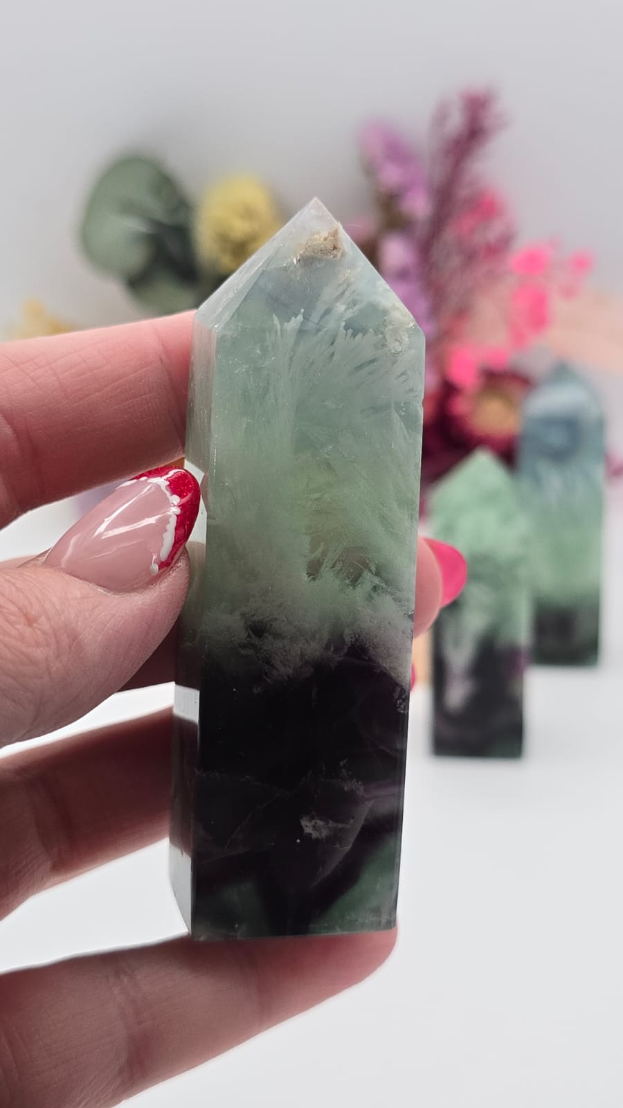 Snowflake Fluorite Tower