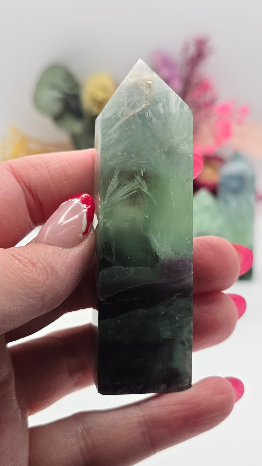 Snowflake Fluorite Tower