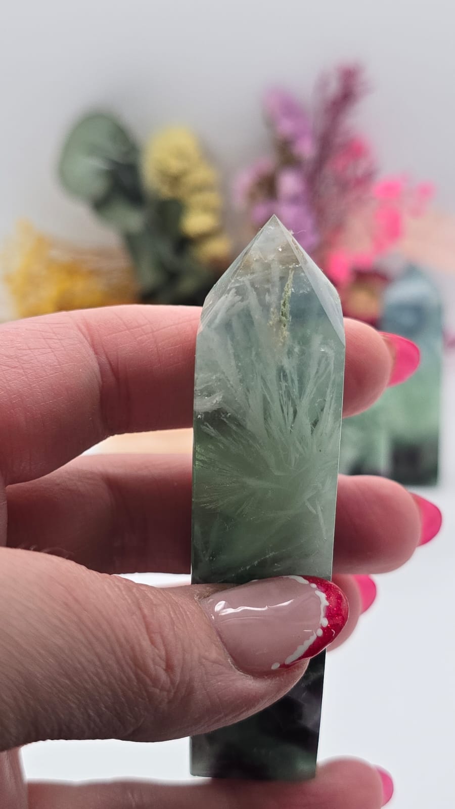 Snowflake Fluorite Tower