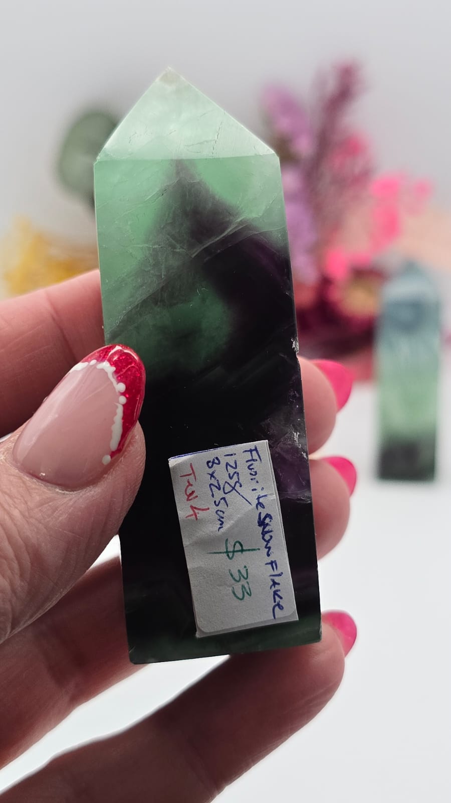 Snowflake Fluorite Tower