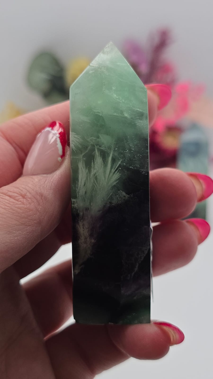 Snowflake Fluorite Tower