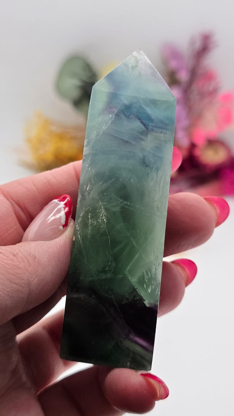 Snowflake Fluorite Tower