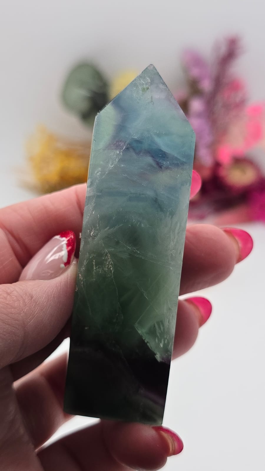 Snowflake Fluorite Tower