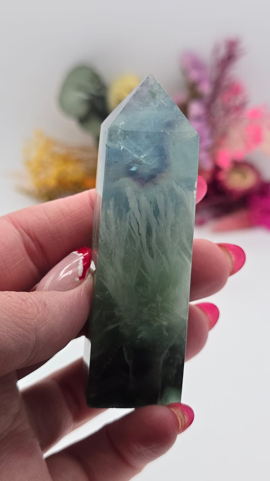 Snowflake Fluorite Tower