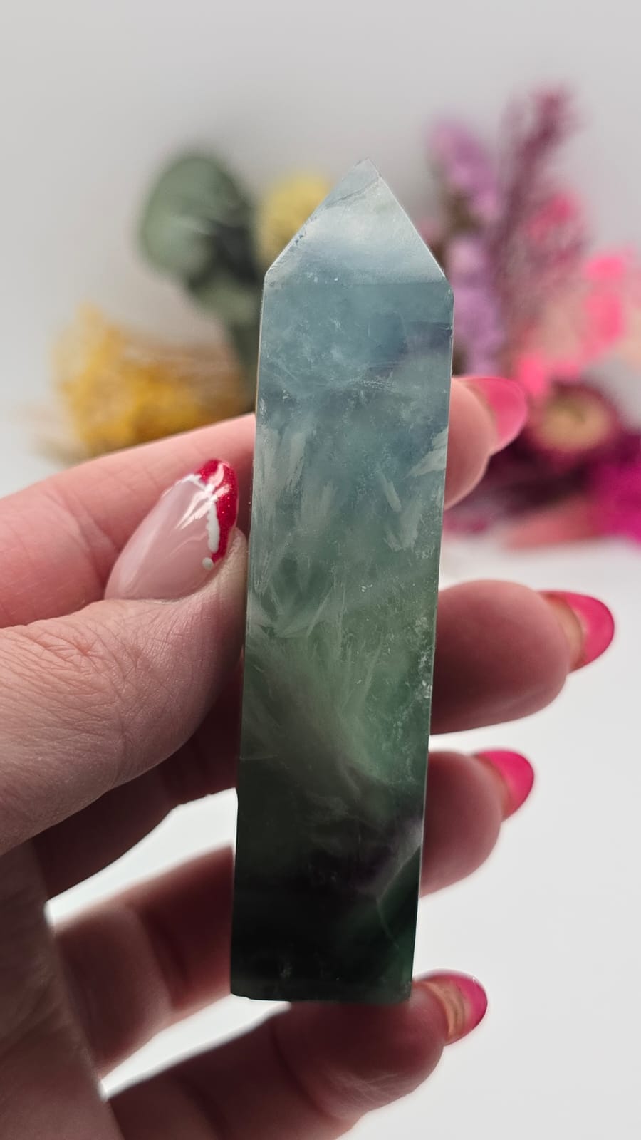 Snowflake Fluorite Tower