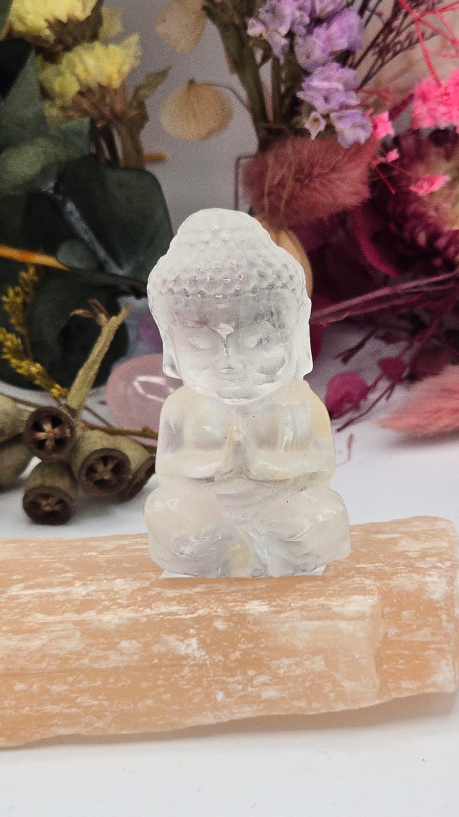 Clear Quartz Buda
