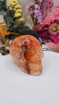 Fire Quartz Skull