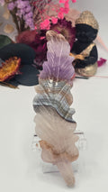 Amethyst Lace Agate Feather