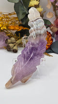 Amethyst Lace Agate Feather