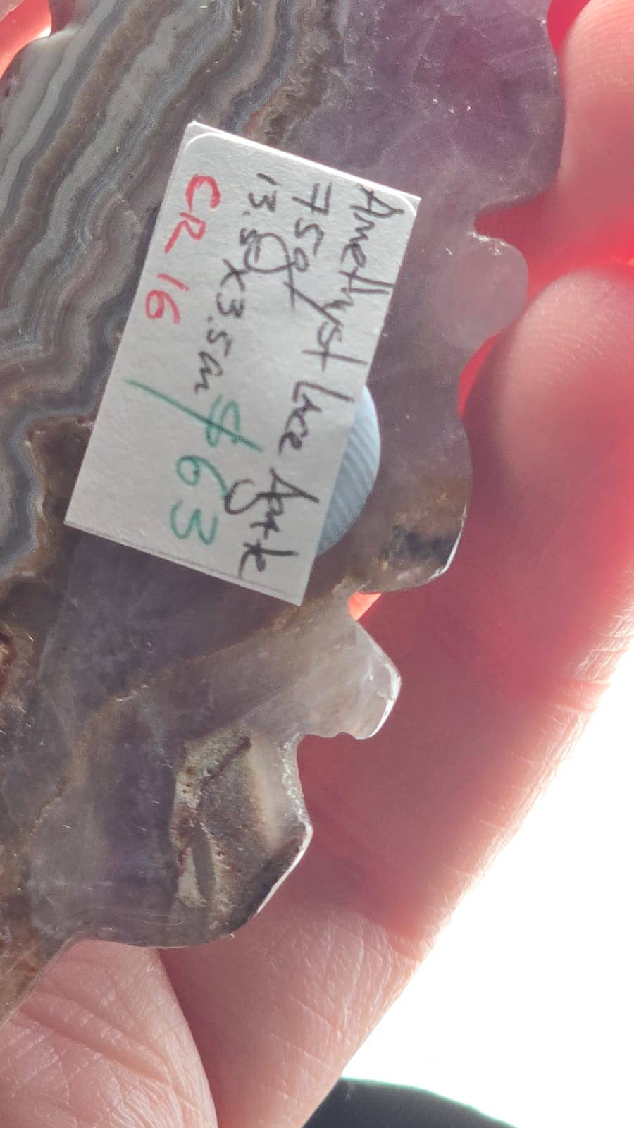 Amethyst Lace Agate Feather