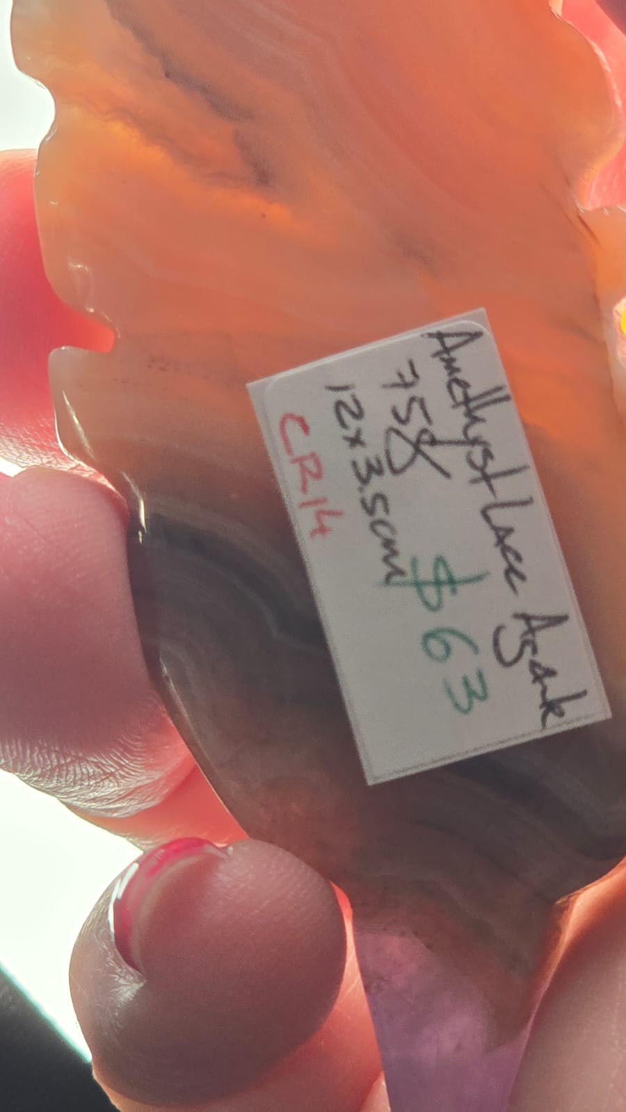 Amethyst Lace Agate Feather