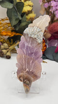 Amethyst Lace Agate Feather