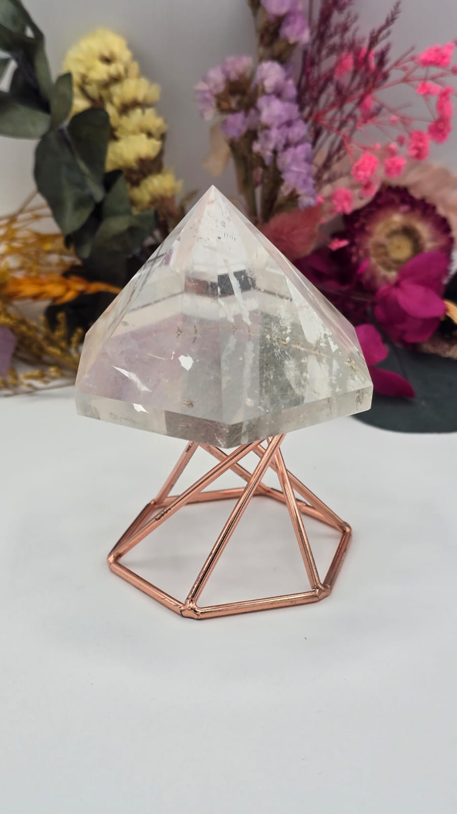 Clear Quartz with Rutile Pyramid