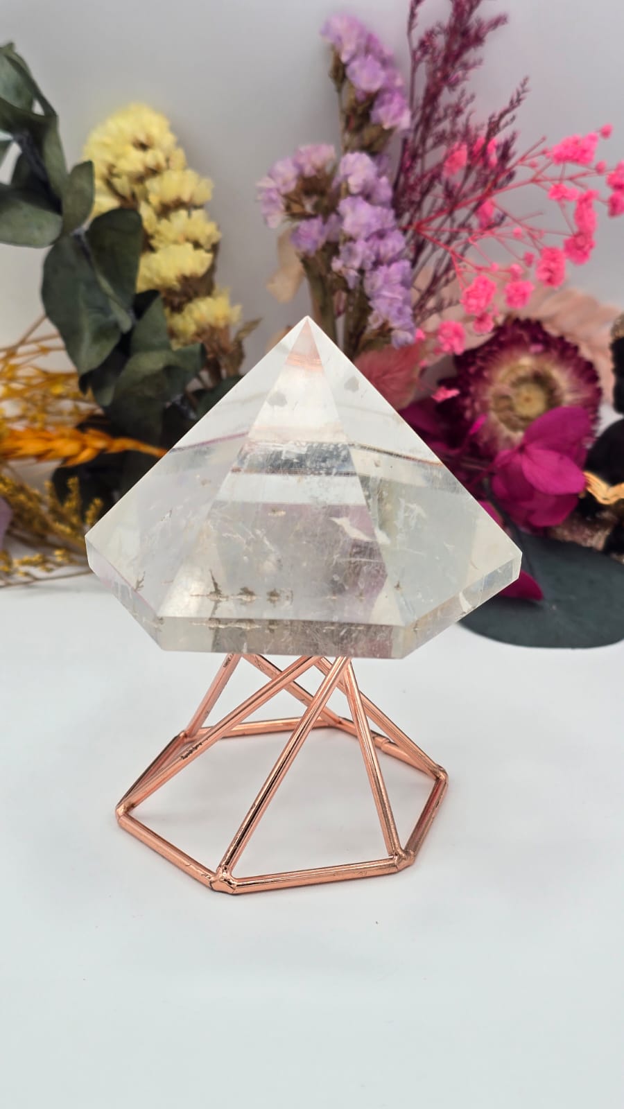 Clear Quartz with Rutile Pyramid