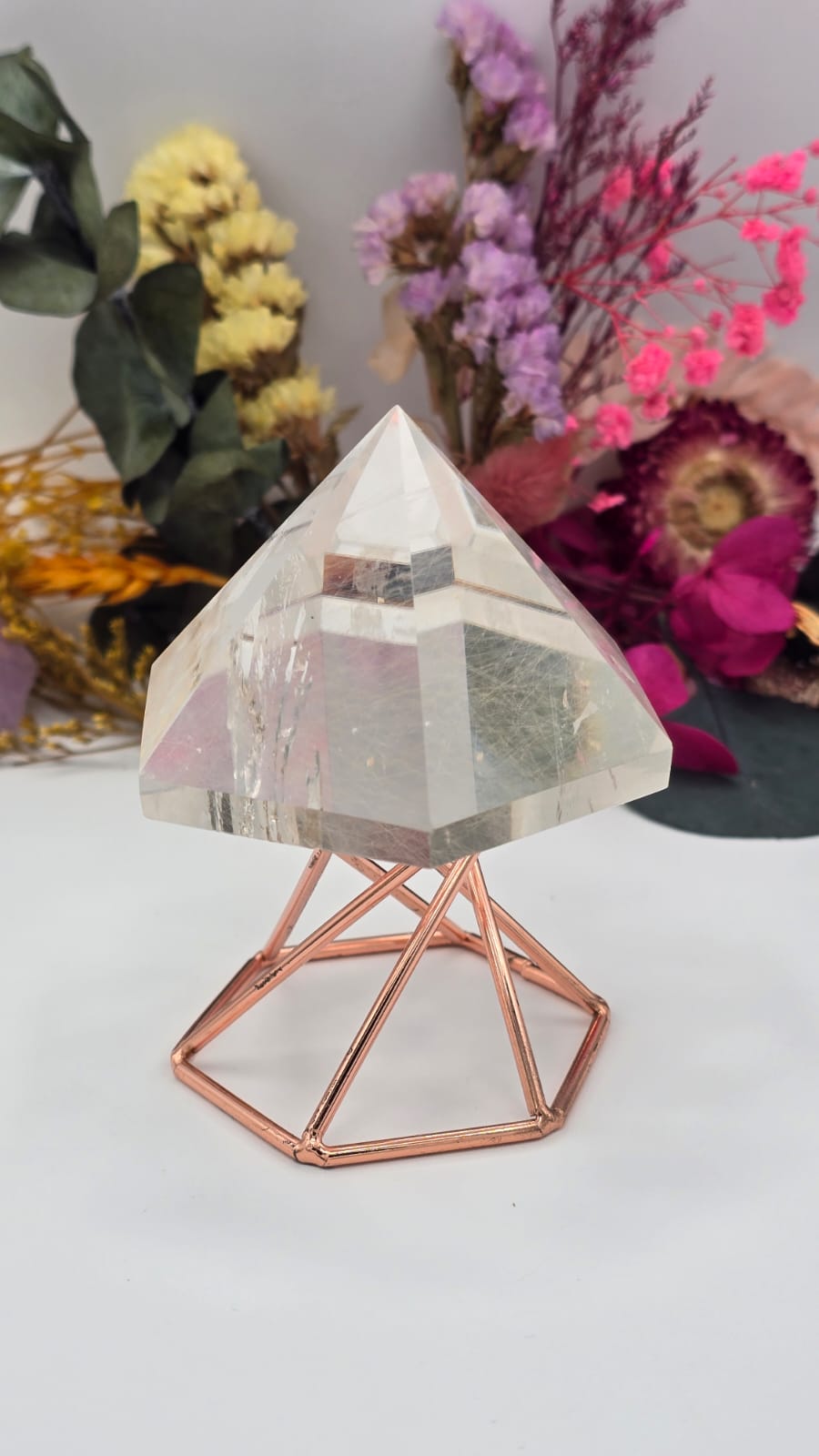 Clear Quartz with Rutile Pyramid
