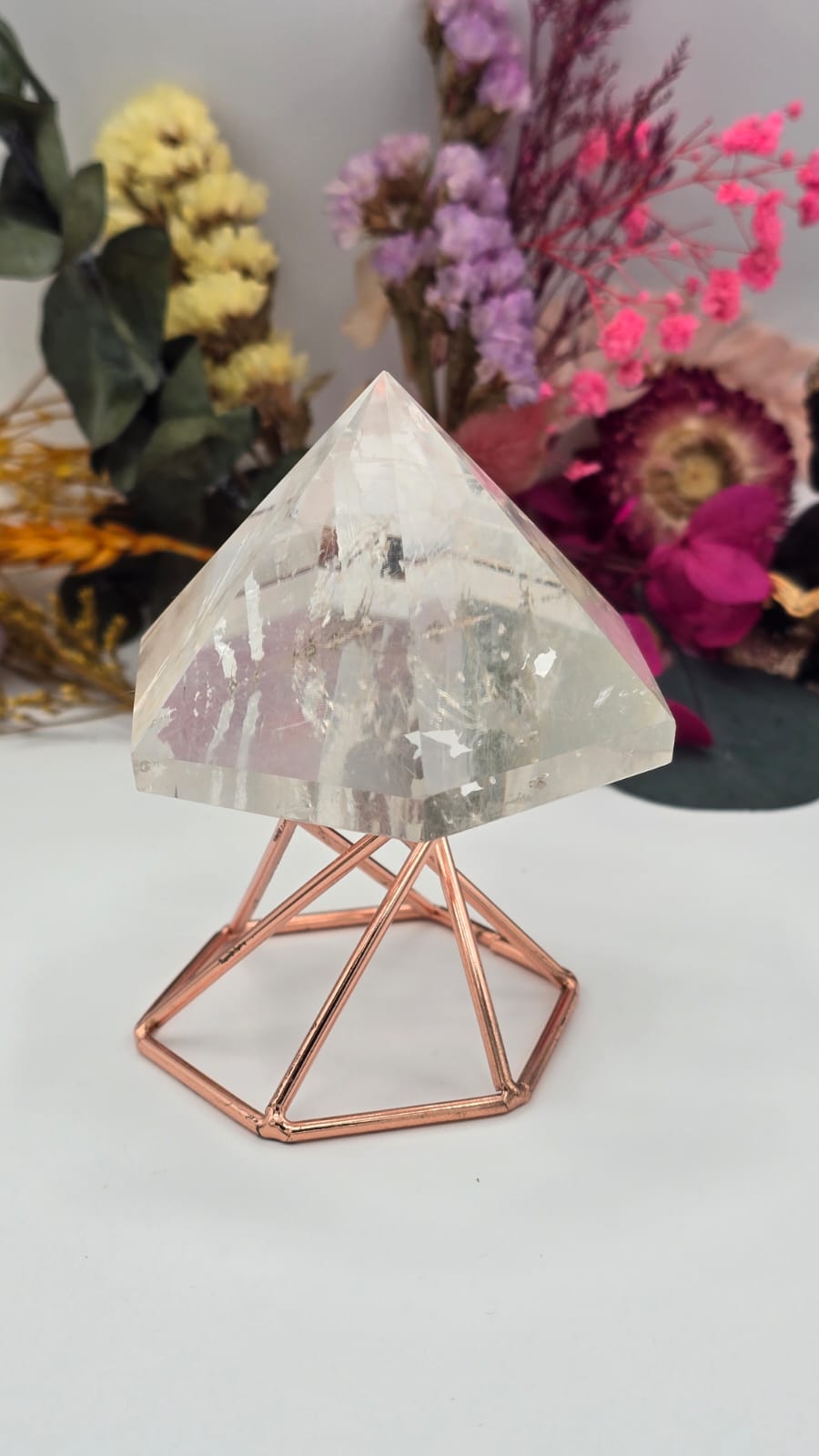 Clear Quartz with Rutile Pyramid