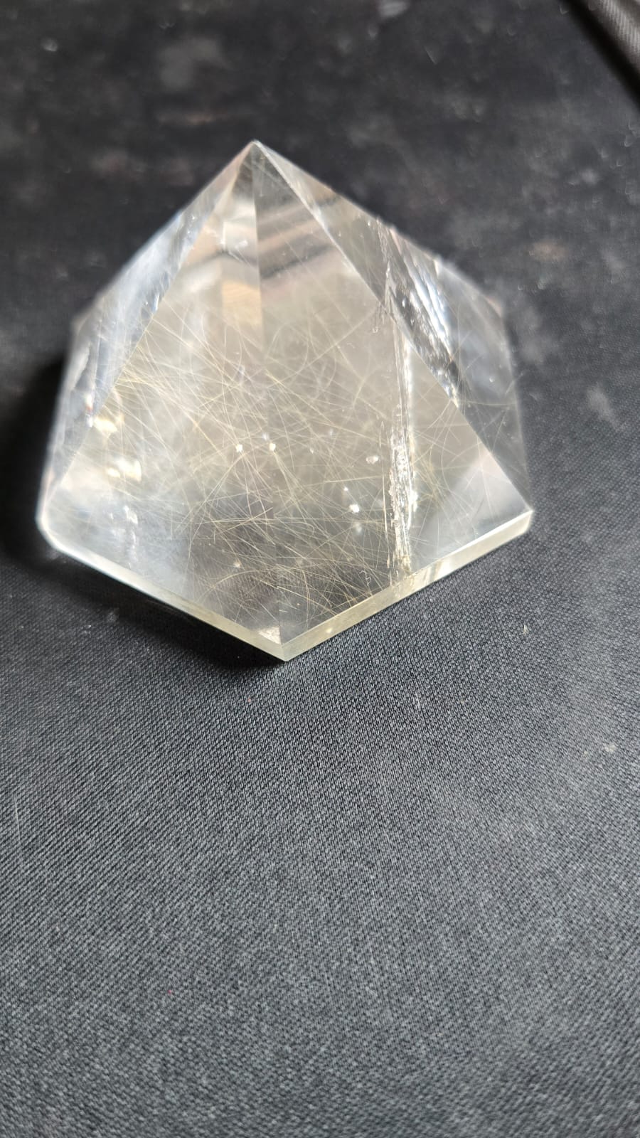 Clear Quartz with Rutile Pyramid