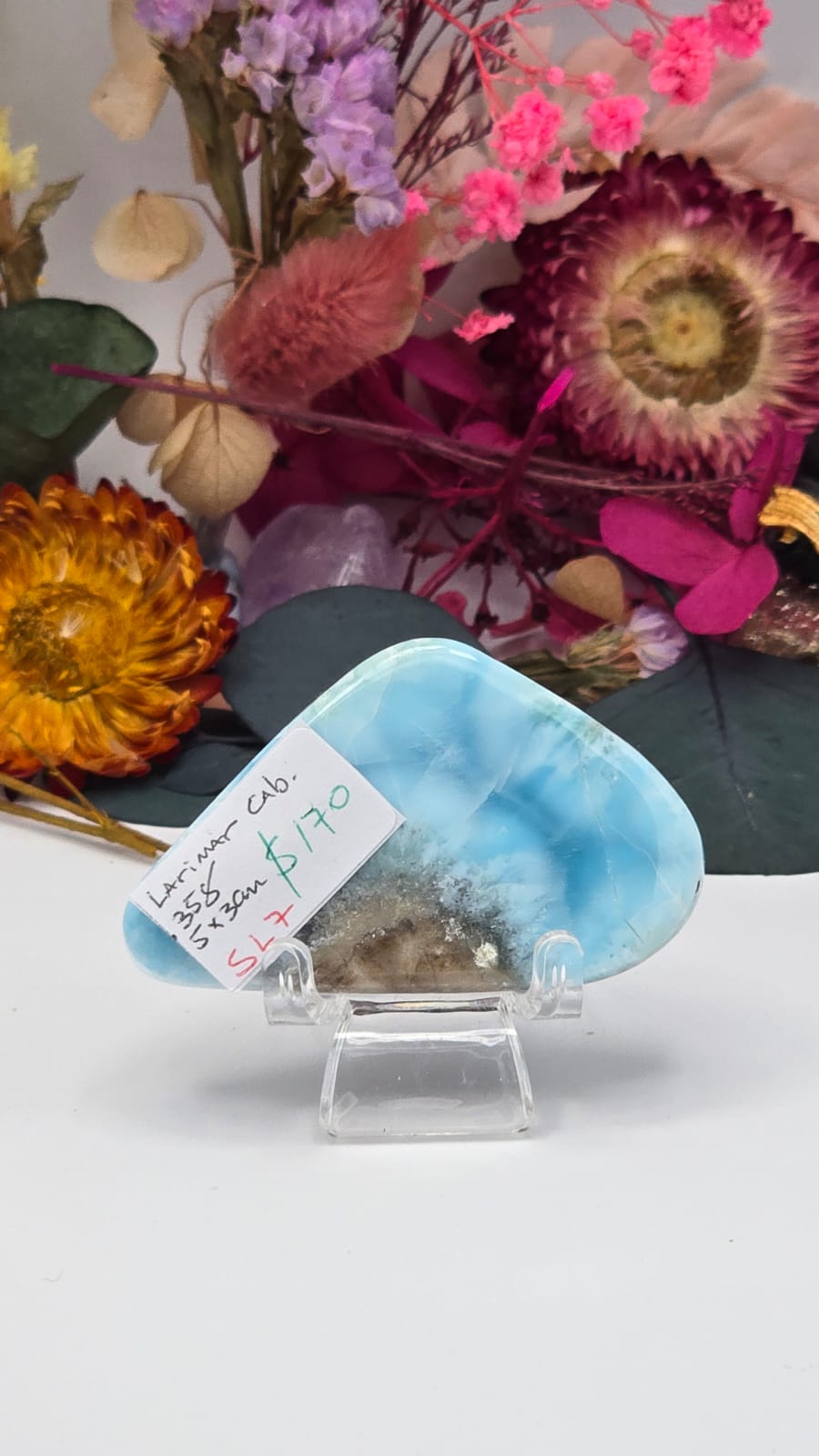 Larimar Cabochon Slice