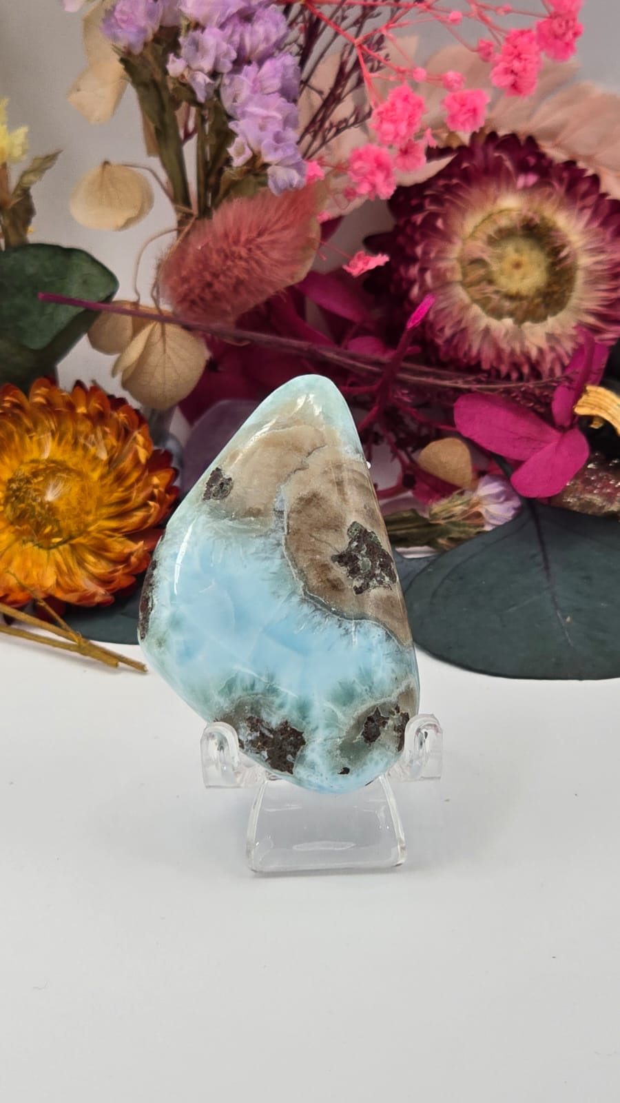Larimar Cabochon Slice