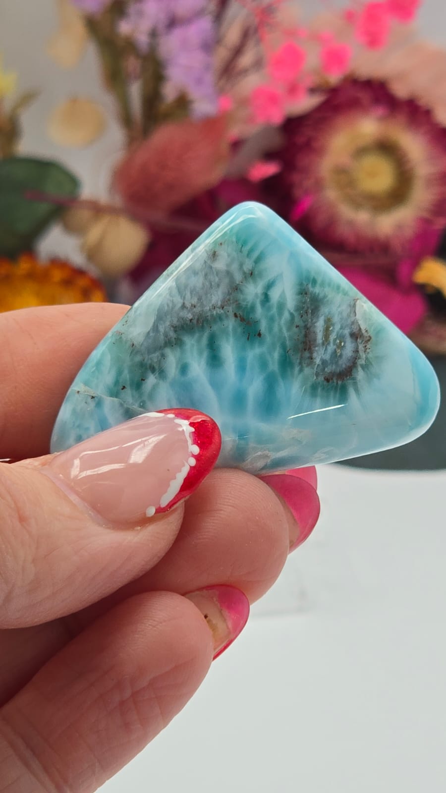 Larimar Cabochon Slice