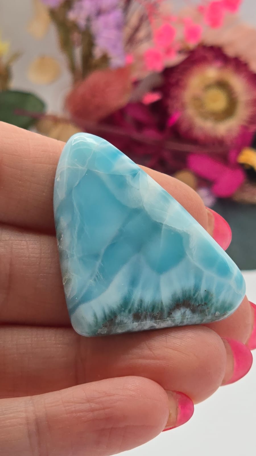 Larimar Cabochon Slice
