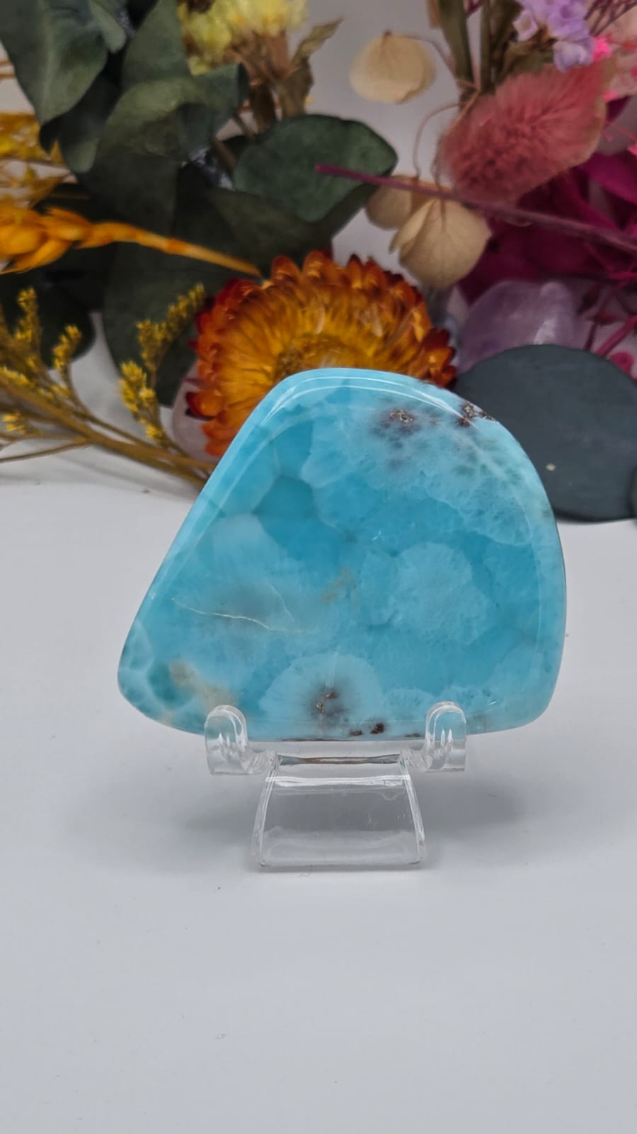 Larimar Cabochon Slice
