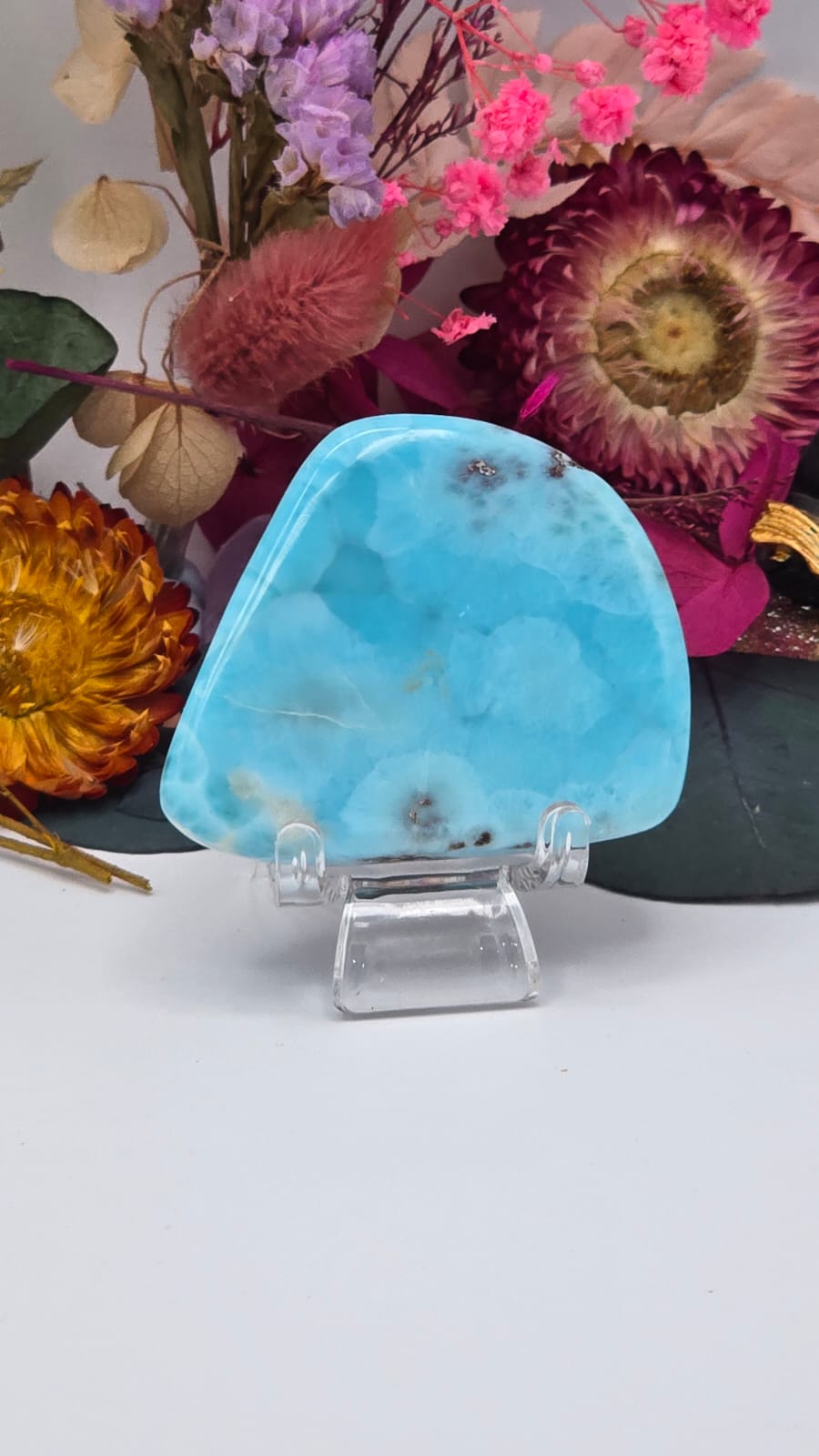 Larimar Cabochon Slice