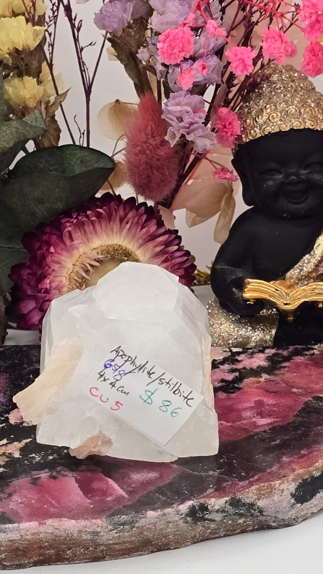 Apophyllite/ Stilbite Cluster