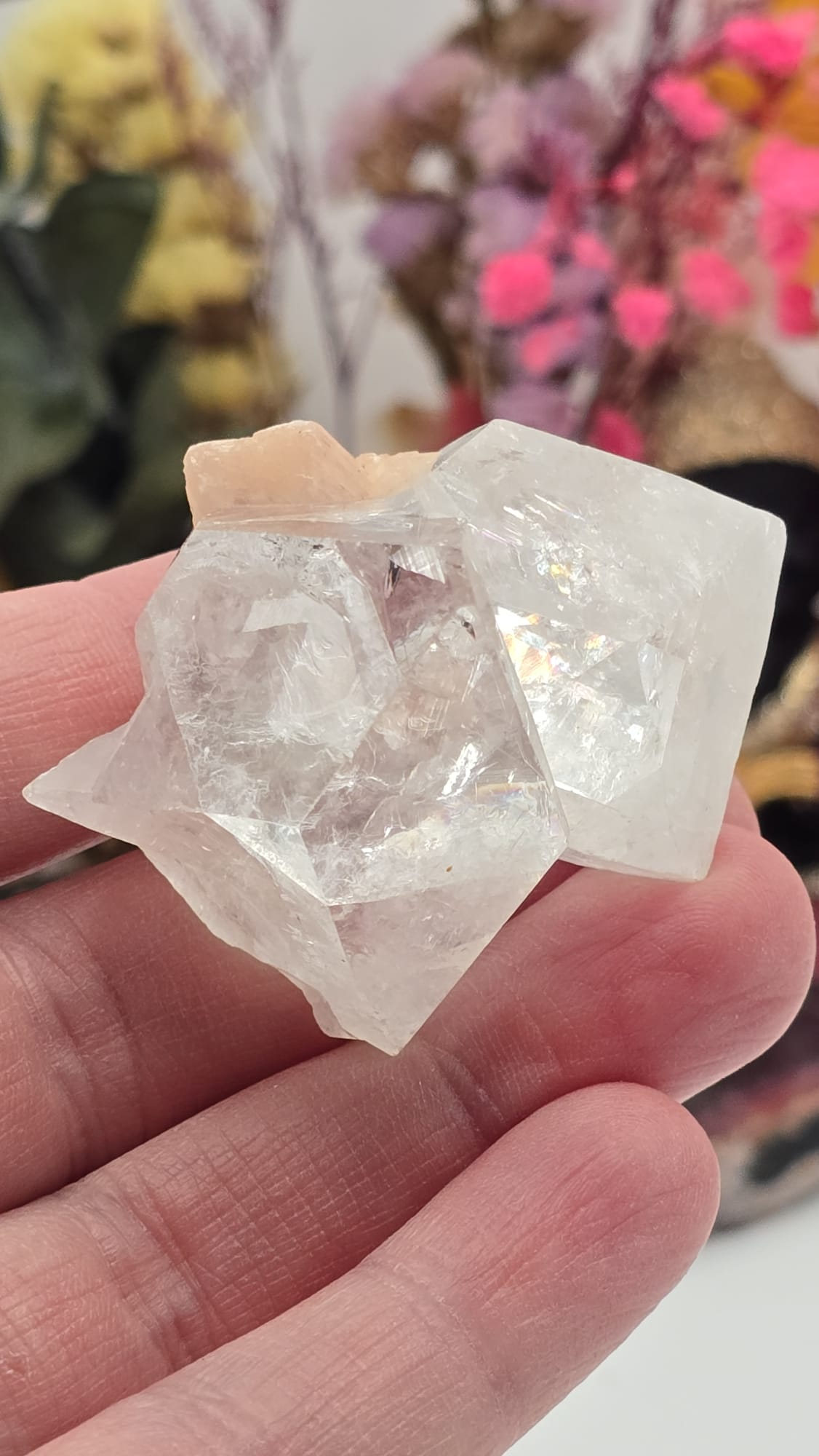 Apophyllite/ Stilbite Cluster