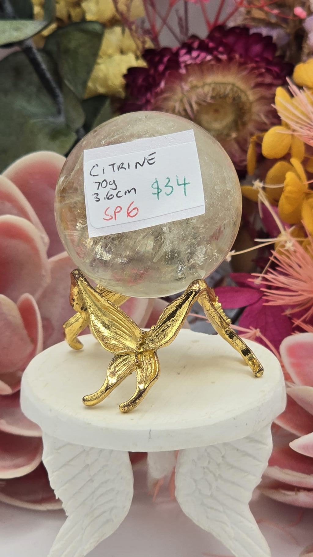 Citrine Sphere