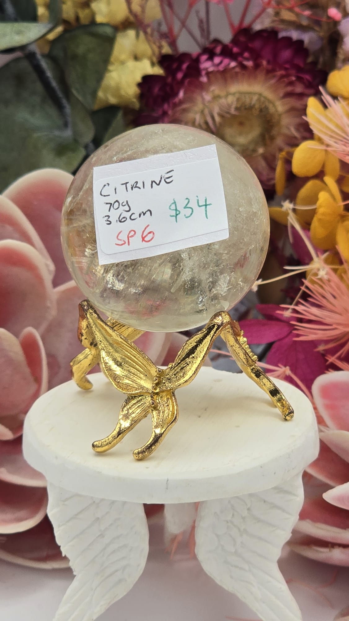 Citrine Sphere